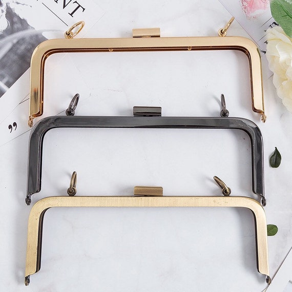 廃盤品 by lassen frame 小物入れ 10センチ 20.5cm Metal Kiss Lock Frames, Square Metal Purse Frames A3B - Etsy