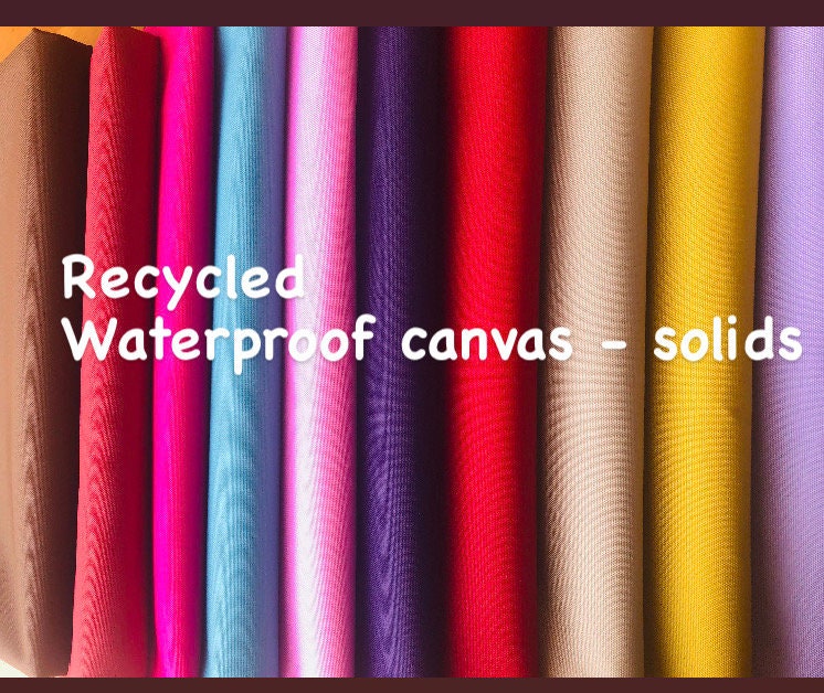 Solid Canvas Waterproof Outdoor Fabric 60 Wide per Yard BLACK 