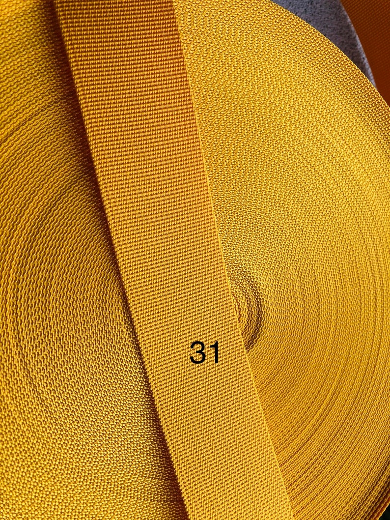 3m rolls of plain polyester webbing - 2.5 cm and 3.8cm DWS image 9