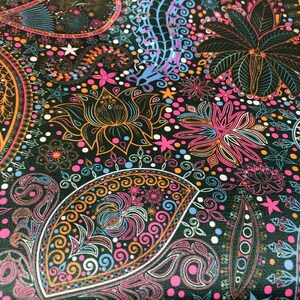 1m of PVC Printed Waterproof Canvas for Bags, Home Decor, Outdoor Wear ...