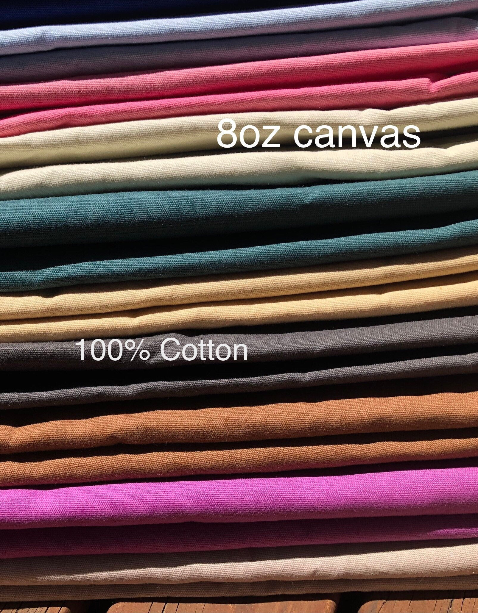 Waxed Canvas 10 oz - 145 cm wide - Multiple Colours (sold by 1/4 metre)