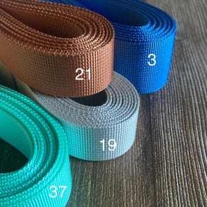 3m rolls of plain polyester webbing - 2.5 cm and 3.8cm DWS image 10