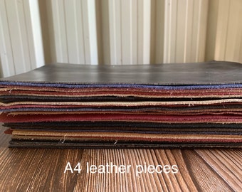 20cm x 30cm full grain leather pieces G5