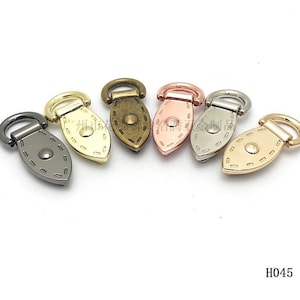 Leaf shape strap anchors, screw on strap anchors, bag hardware, crossbody bag fittings A5bl