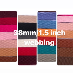 3 metres of 3.8cm plain webbing, adjustable crossbody straps, handmade backpacks, 1.5 inch polyester strapping, 38mm sturdy straps