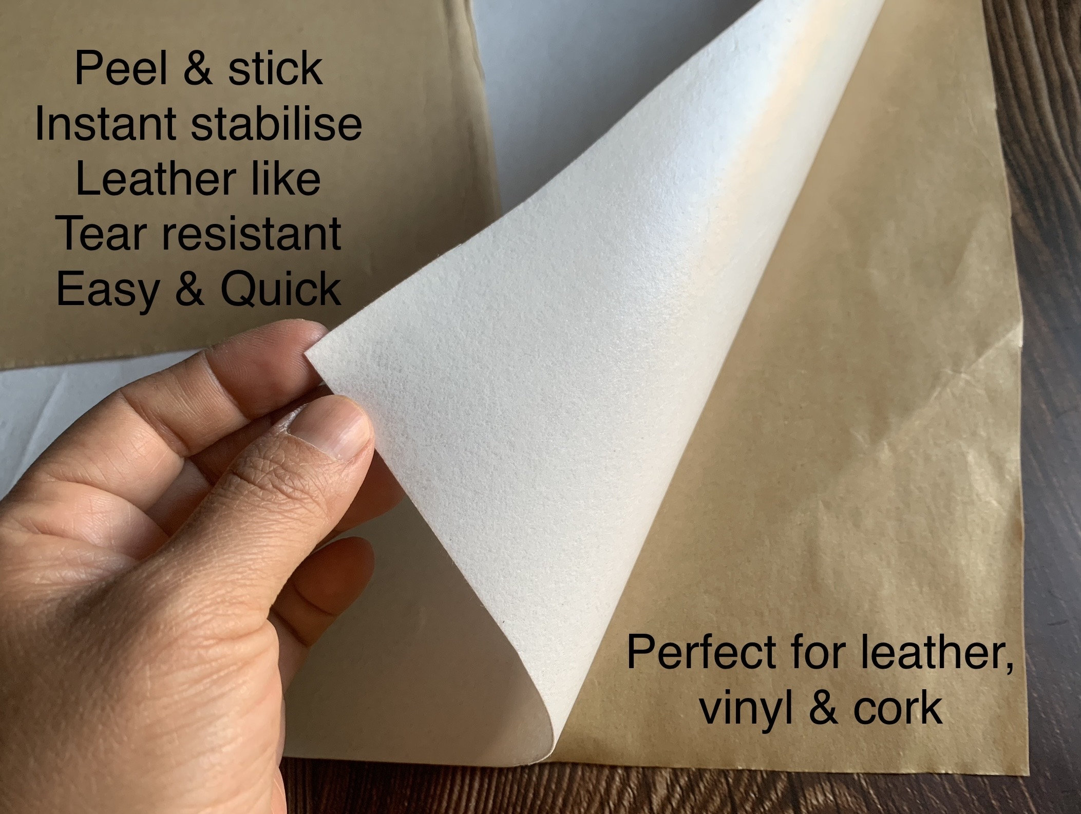 DecoStick, self-adhesive stabilizer, peel and stick stabilizer, instant stabilizer for bags, hats, home decor F6
