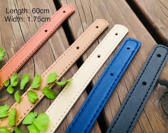 PU leather straps, replacement handbag straps, vegan leather handle, rivet style handbag straps for handmade bags, DIY