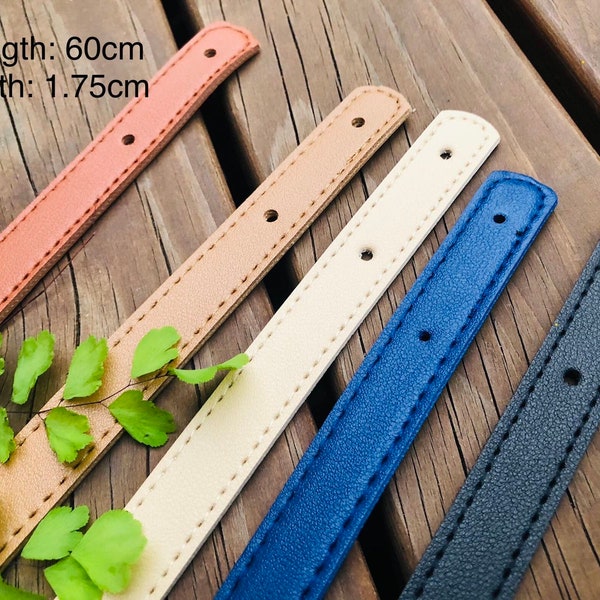 PU leather straps, replacement handbag straps, vegan leather handle, rivet style handbag straps for handmade bags, DIY