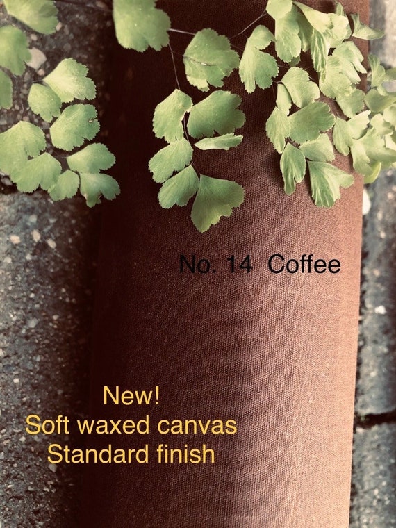 Soft Waxed Canvas With Standard Finish Oilcloth Oilskin Etsy