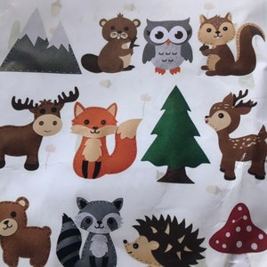 Forest theme felt kits, kids crafts A6