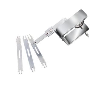 Dispositivo per cerniera, strumento di installazione di guide per cerniere per #3, #4, #5, #8, #10 G6