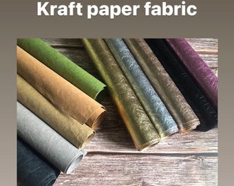 Kraft paper fabric, pre-washed kraft paper E1