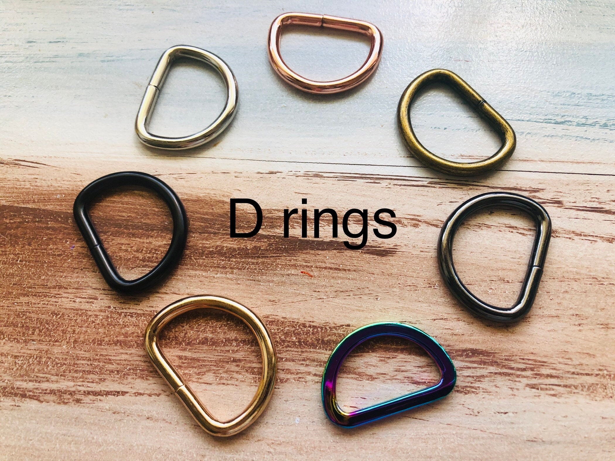 4pack 1 Inch D-rings, Screw in Shackle Horseshoe U Shape D Ring Bets Strap  Loop Purse Accessories 