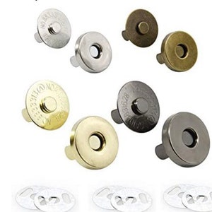 14mm Heavy duty magnetic snaps, magnetic buttons, magnetic clasps for bags, purses, wallets and jackets