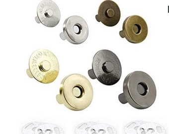 14mm Heavy duty magnetic snaps, magnetic buttons, magnetic clasps for bags, purses, wallets and jackets H