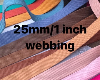1 cm Polycotton Gurtband per 3 m Rolle DWS verkauft