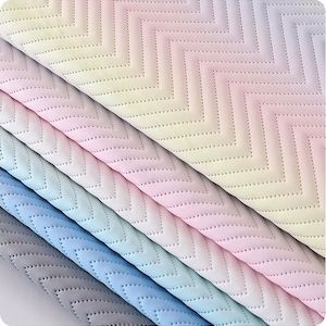 Quilted vinyl in beautiful pastel colors, synthetic leather for bag making, garments, upholstery and home decor