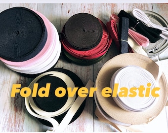 Fold over elastic binding tapes for clothes and bags A3