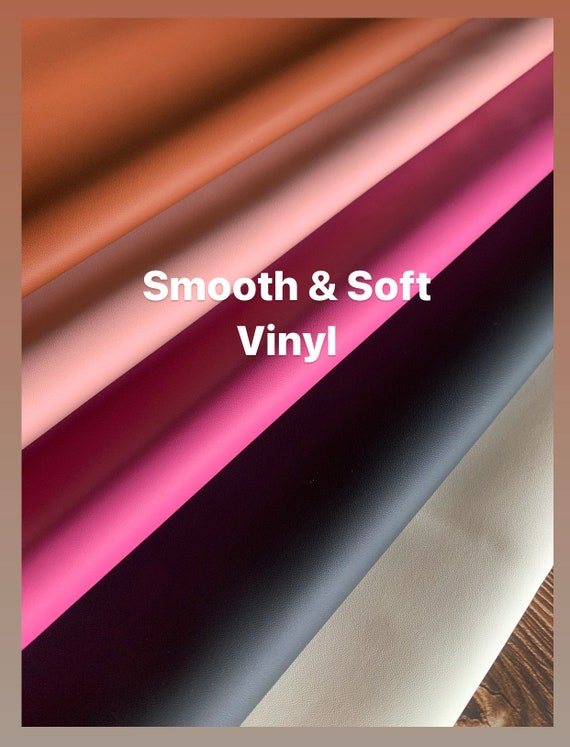 Smooth & Soft vinyl, soft faux leather, vegan leather, synthetic leather for bag making, shoes, garments, home decor etc. E4