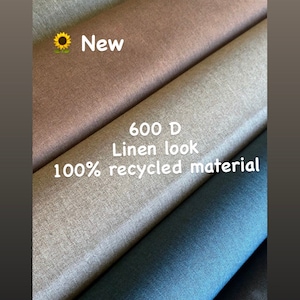 100% recycled linen look fabric F2
