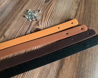 Luxury faux leather handbag straps, rivet attached style bag handles G3