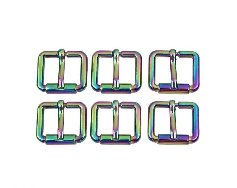 25mm/1 inch rainbow buckles for bags and garments A4w