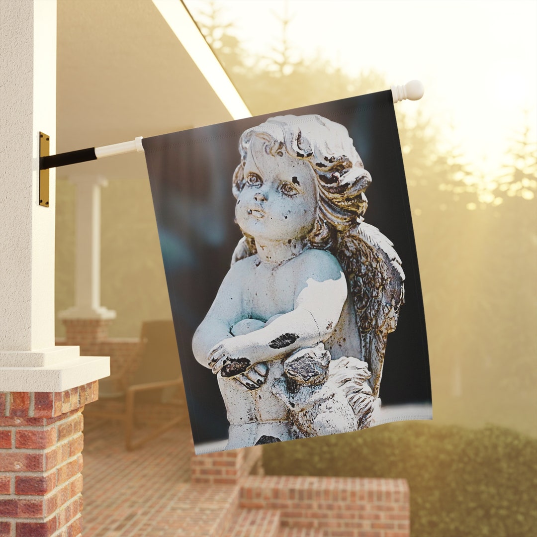 Decorative Angelic House Flag House Flag, Angel Flag, Size 24.5'' 32 ...