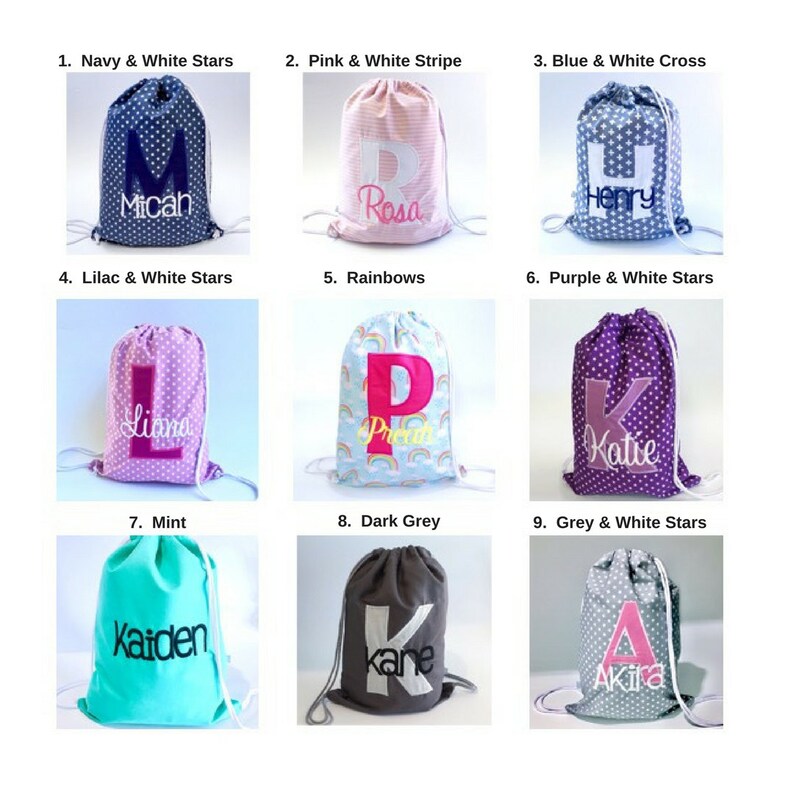 personalised daycare backpack
