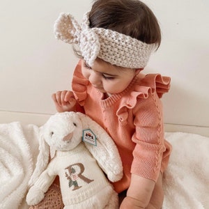 Personalised Jellycat Bunny Jumper Sweater Teddy Bear Knit - Etsy
