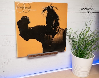 Now Playing Vinyl Wall Mount stand, Gifts for Him, Walnut and 3D Printed