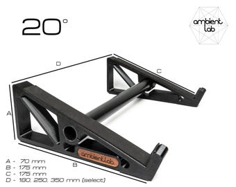 Medium STAND for Synths / Controllers / Effects / MIDI - 20 Degrees for synthesizer for Korg, Roland , Moog, TB 303