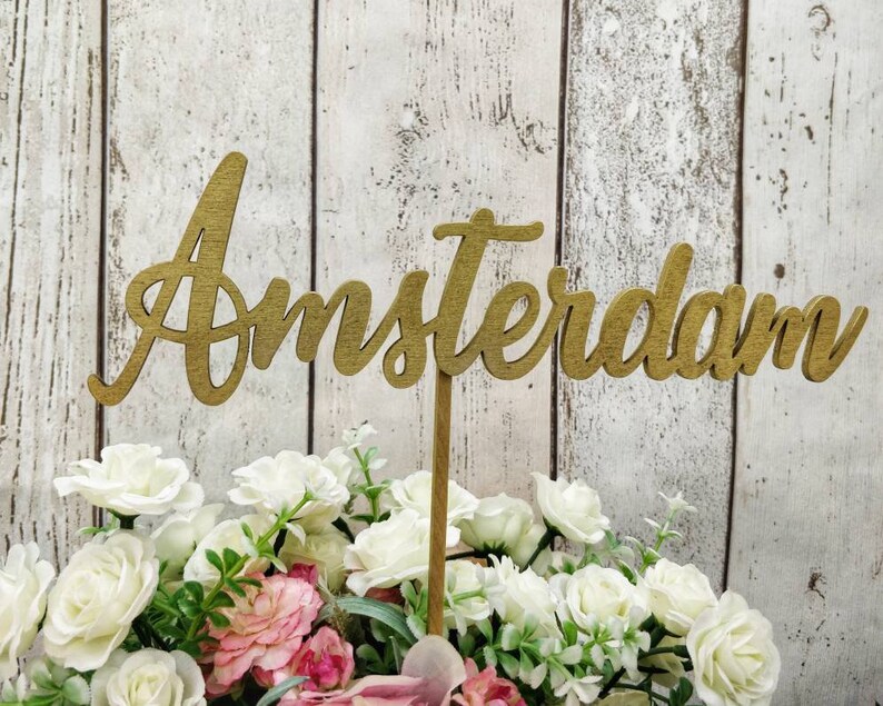 Wooden wedding table Names Rustic Wedding Centrepiece | Etsy