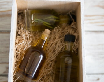 Mediterranean gourmet gift, Greek Extra Virgin Olive Oil set, Infused extra virgin olive oil.Keto healthy nutrition