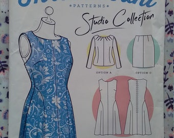 Sizes 16-24 New Threadcount Pattern 1501 Beginner/'s Dress with Colour Blocks