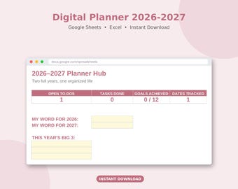 Savings Challenge Tracker Google Sheets | 52 Week Money Challenge, Christmas Fund 2026, Sinking Funds, Savings Goal Spreadsheet, Excel sheet