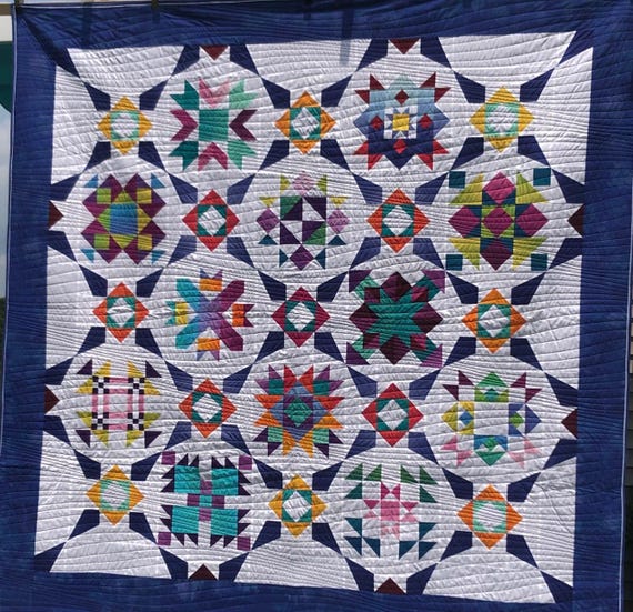 King to Queen Size Quilt Incandescent