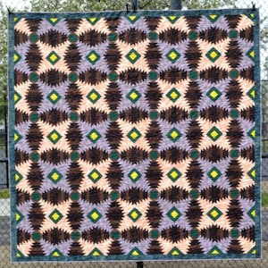 Pineapple Quilt Block.  King Size Quilt for Sale.