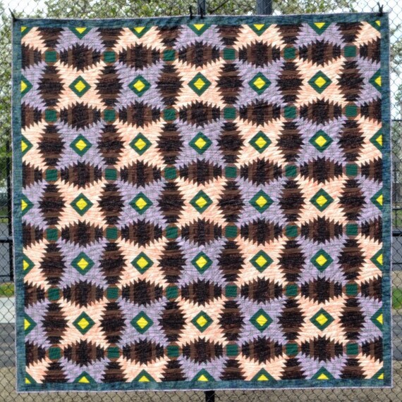 Pineapple Quilt Block.  King Size Quilt for Sale.