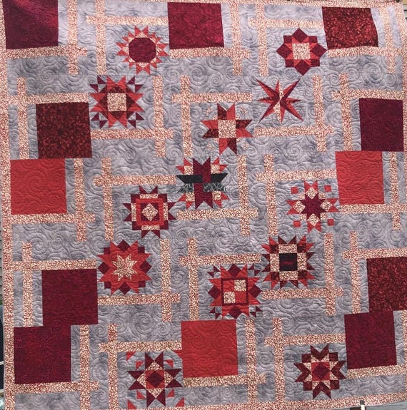 King Size Quilt Reds 'N Reds 'N Reds