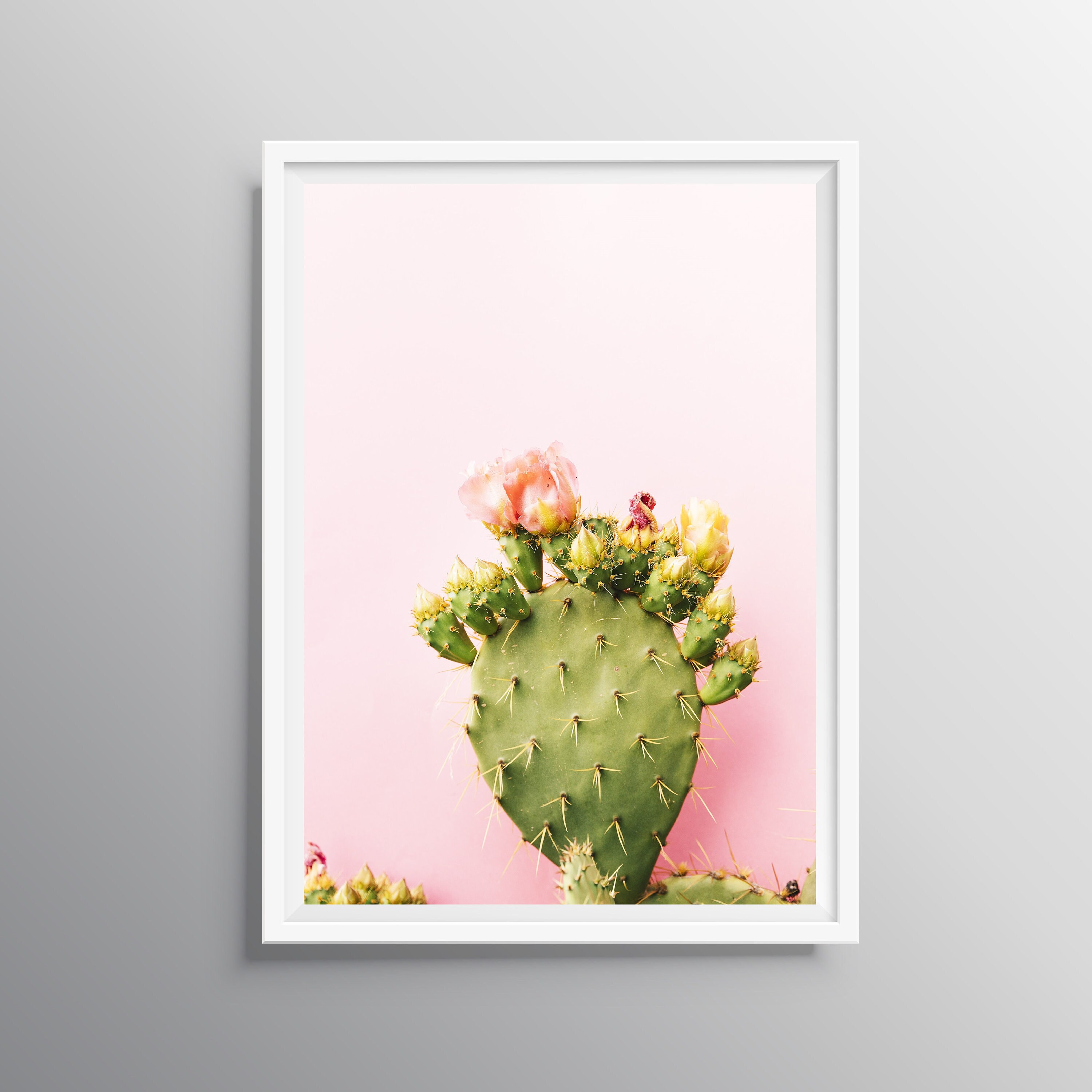 vintage postar Poster costal prints Digital Download Cactus print Boho Print Watercolour Flowers Printable Wall Art