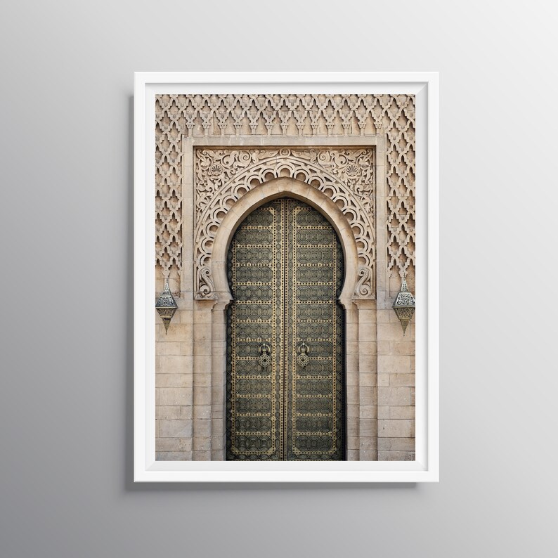 Moroccan Door Print Urban Wall Art Doors Wall Decor Digital Etsy