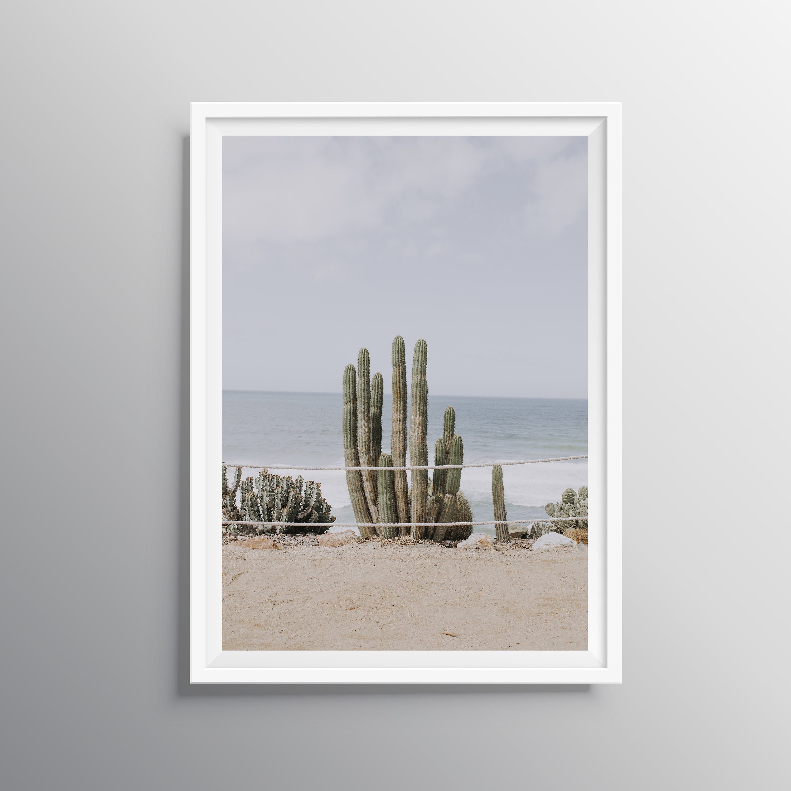 Cactus Print Wall Art Prints Beach Print Desert Landscape Etsy
