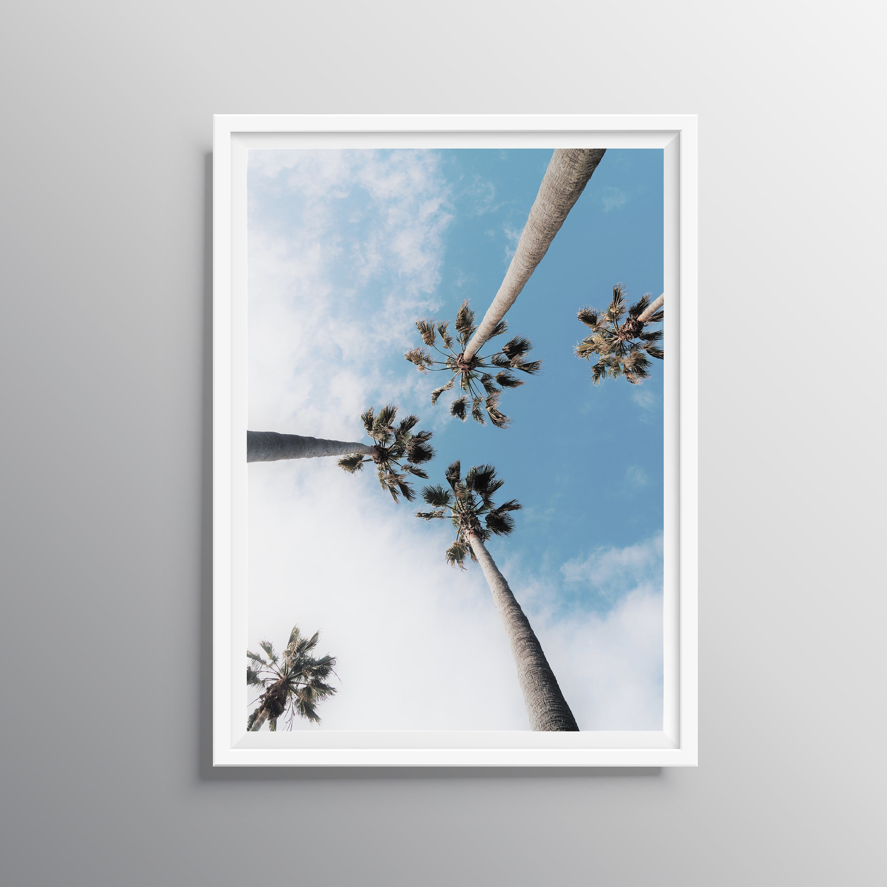 Palm Tree Wall Art Tropical Wall Art Palm Print Beach Wall Etsy