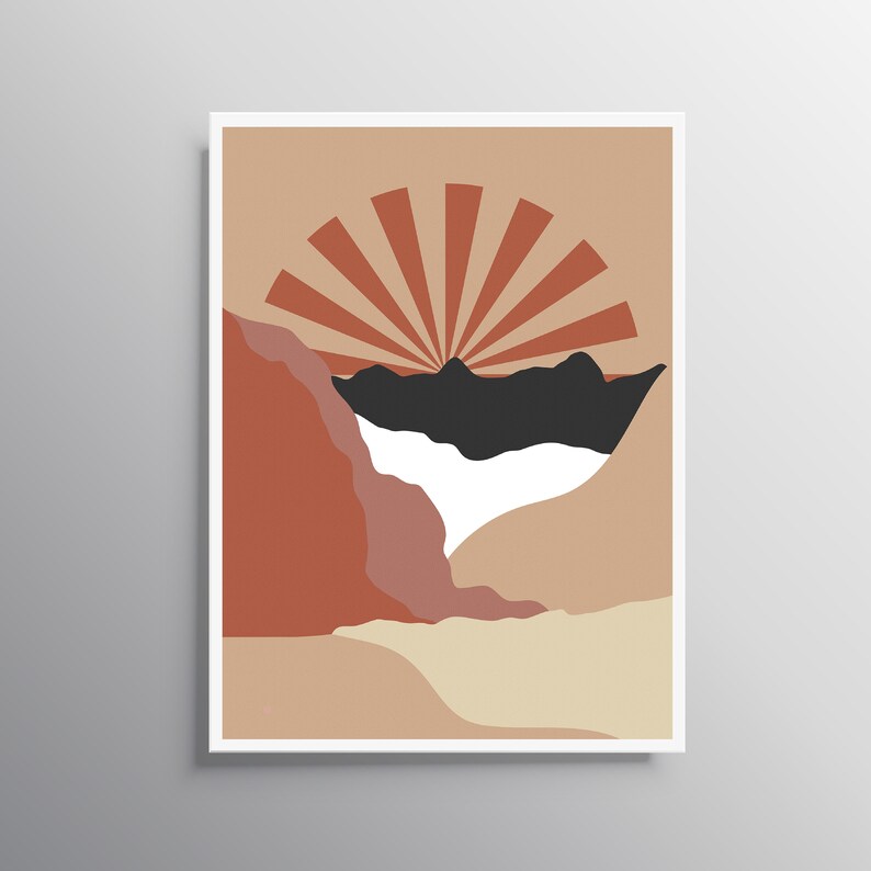 Minimalist Art Scandinavian Print Wall Art Abstract Etsy