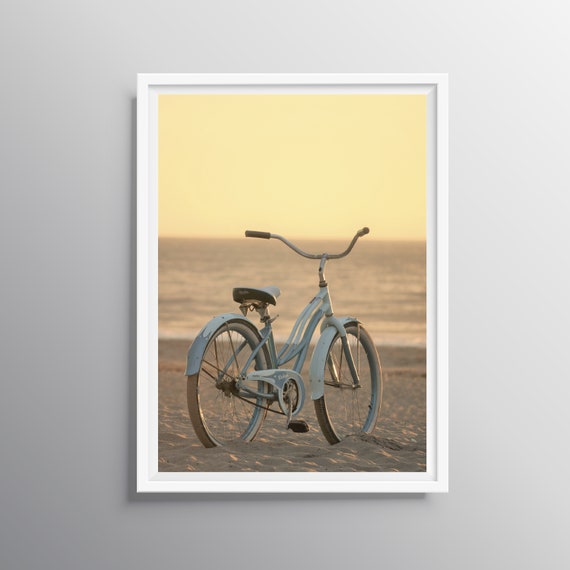 Coastal Wall Decor Bicycle Art Bike Print - Bicycle Wall Art Decor Coastal Wall Decor Bicycle Art Bike Print - Bicycle Wall Art Decor