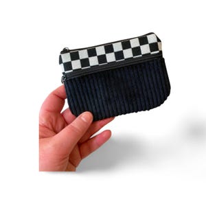 Geldbörse mit Kartenfach | kleines Portemonnaie viele Karten | veganer Geldbeutel aus Stoff | handgemachtes Geschenk |  flaches Portmonee