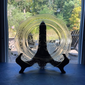 1930s Patrician Spoke Dinner Plate | Federal Glass | Yellow Depression Glass