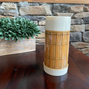 Vintage Aladdin Best Buy Plaid Thermos Bottle | Coffee Tea | Lunch Box