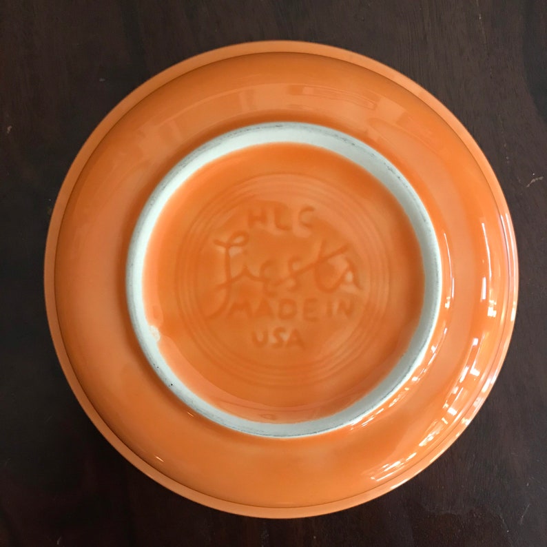 Vintage Fiestaware Tangerine Dinnerware Pieces Homer Etsy