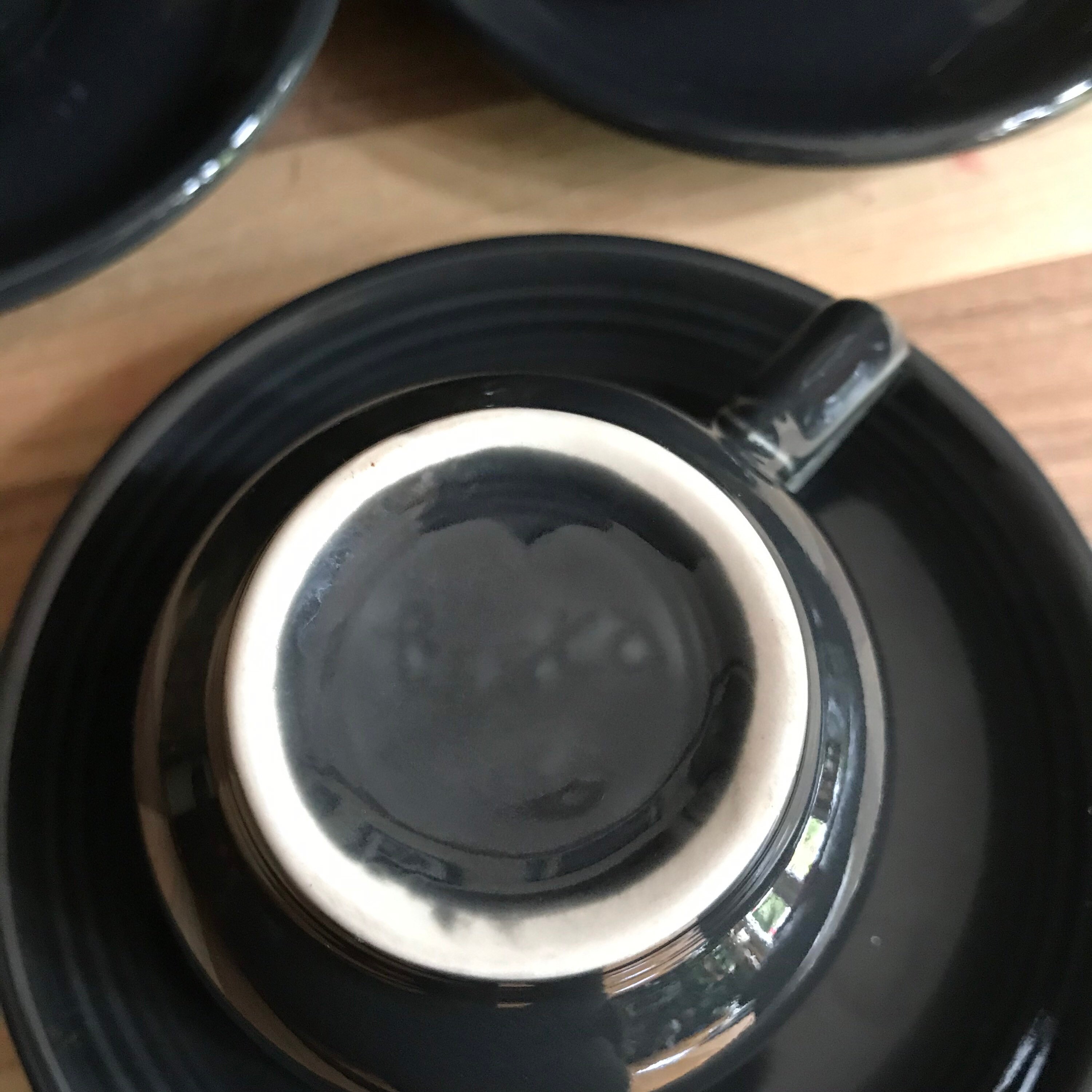 Slate Fiestaware Teacup and Saucer Gray Fiesta Etsy